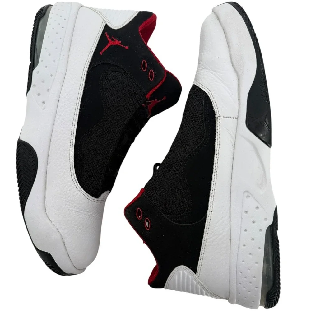 Jordan Max Aura 2 Mens Basketball Shoes White Black Red Size 10.5 CK6636-100